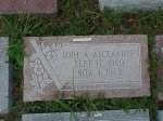 #7- 24 x 12 Mountain Rose marker - Slanted cross with flowers design